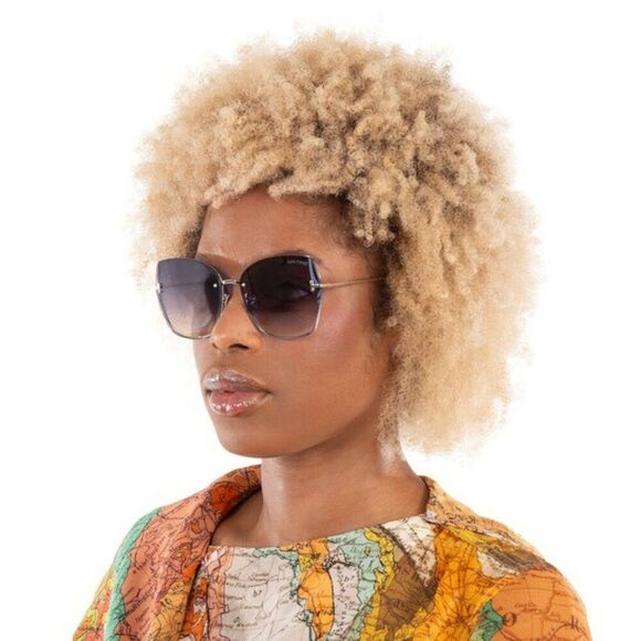 Tom Ford NICKIE-02 Women Sunglasses Palladium Smoke Mirror Butterfly FT1107 16C main image 5
